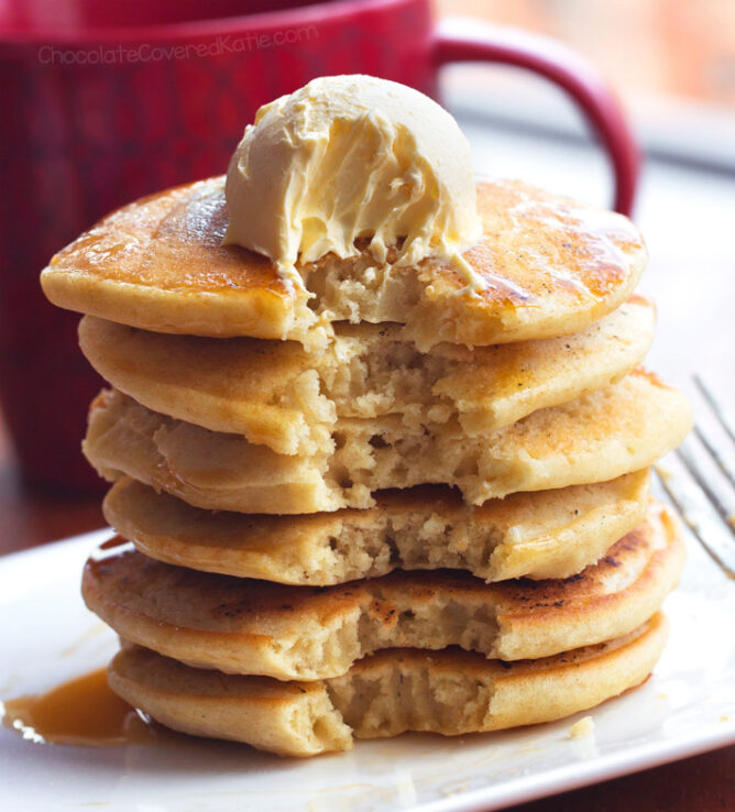 How To Make Pancakes Not Stick To The Pan - Chocolate Covered Katie