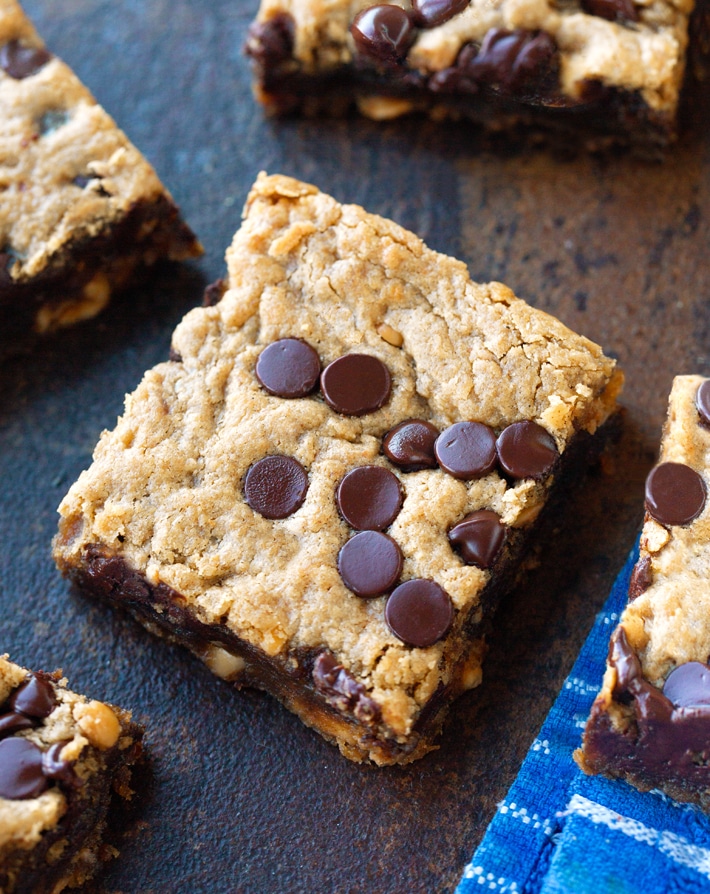 Banana Chocolate Chip Cookie Bars Chocolate Covered Katie