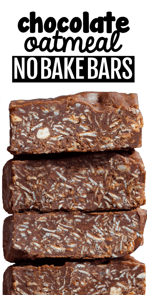 Secretly Healthy Chocolate Oatmeal No Bake Bars