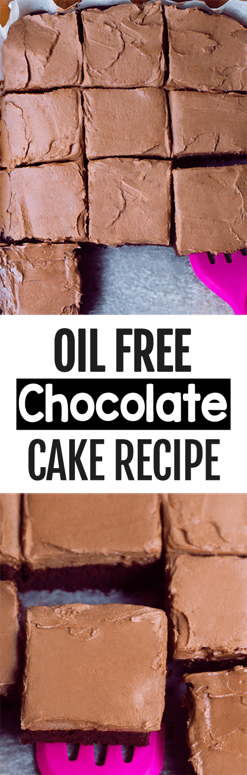 Secretly Healthy Oil Free Chocolate Cake Recipe