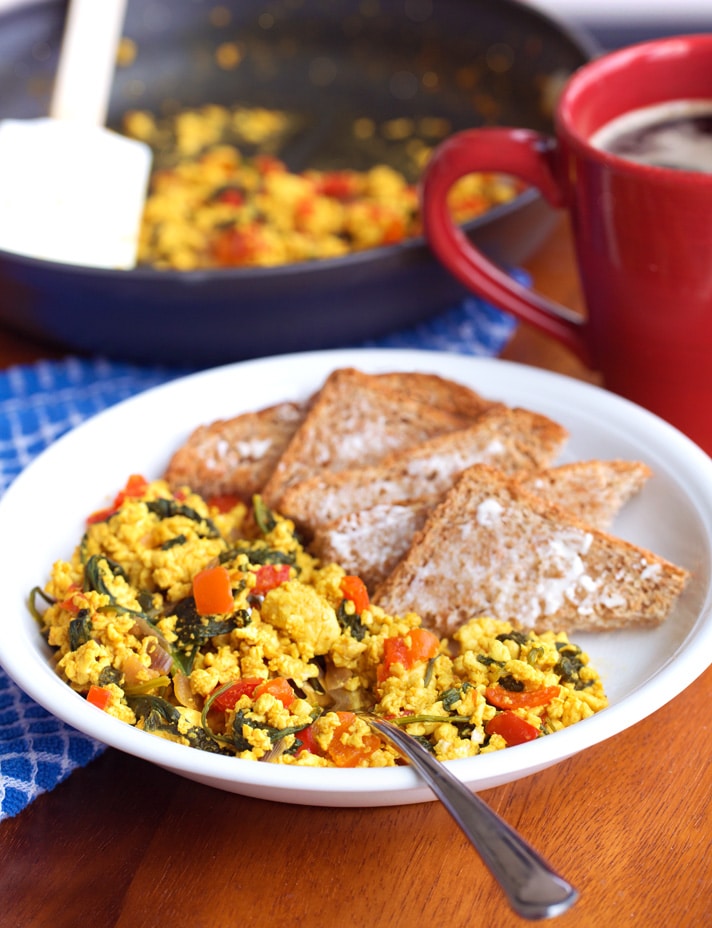 Healthy Breakfast Tofu Scramble Recipe