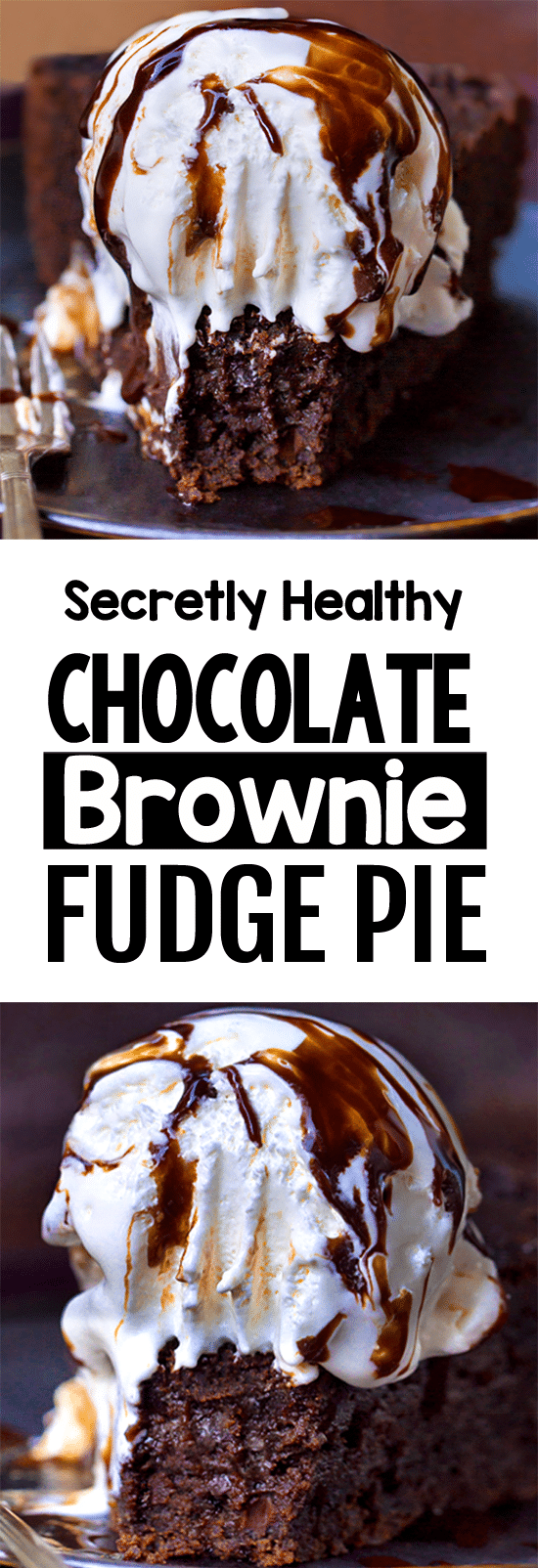 Secretly Healthy Deep Dish Chocolate Brownie Pie Recipe