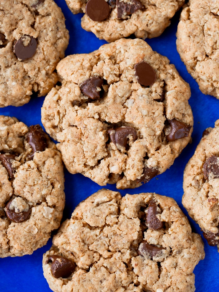 Vegan Chocolate Chip Peanut Butter Cookies