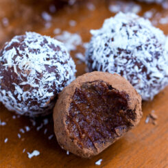 Easy Vegan Nut Free Chocolate Truffles