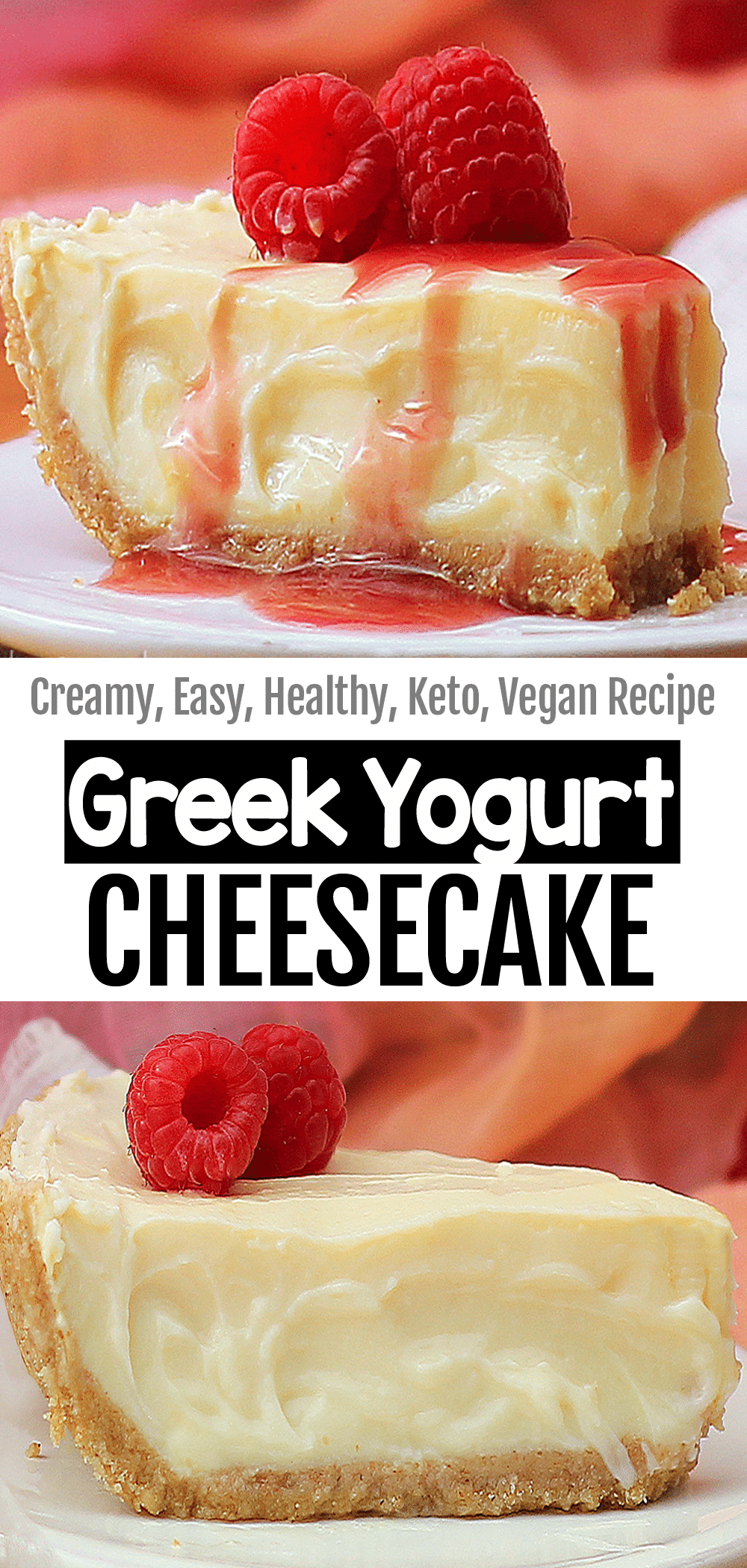 Greek Yogurt Cheesecake - Chocolate Covered Katie