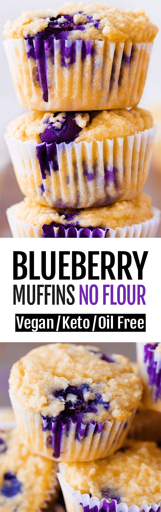 The BEST Keto Blueberry Muffins - Low Carb and Oil Free Recipe!