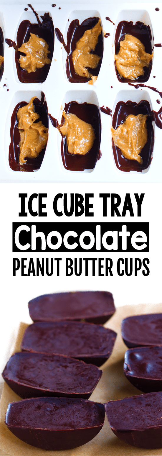 How To Make Chocolate Peanut Butter Cups In An Ice Cube Tray