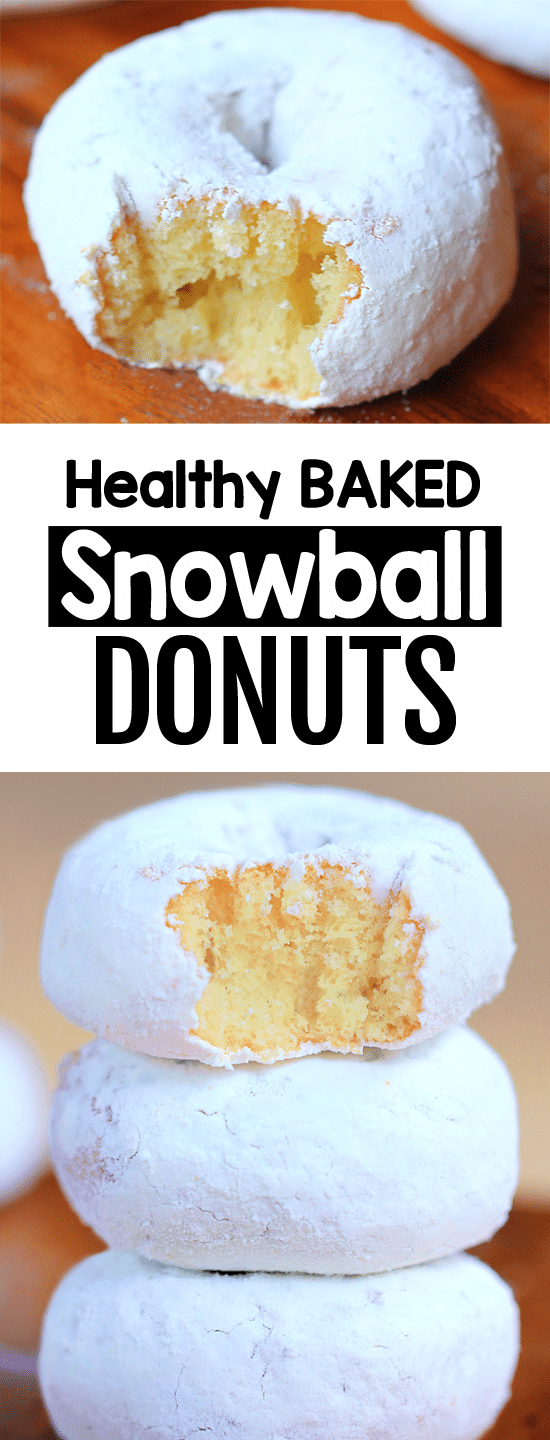 Secretly Healthy Baked Snowball Donut Recipe