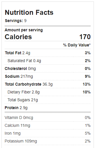 Laird Creamer Recipe Calories