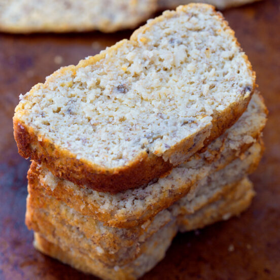 Almond Flour Banana Bread - NO Sugar Required!