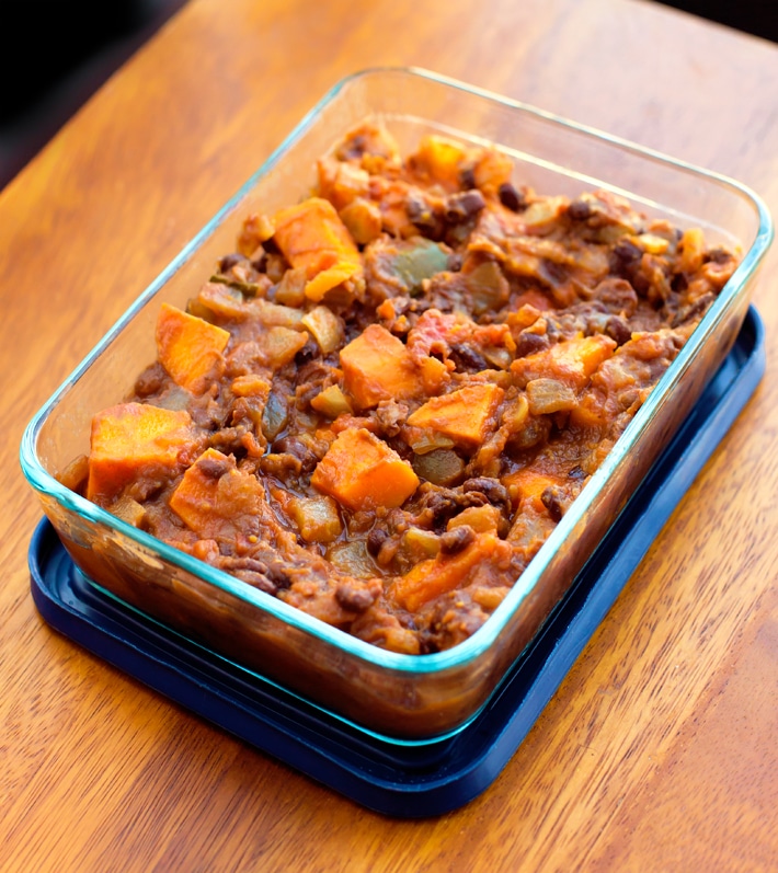 Instant Pot Chili with Beans, Tempeh, and Sweet Potatoes Recipe