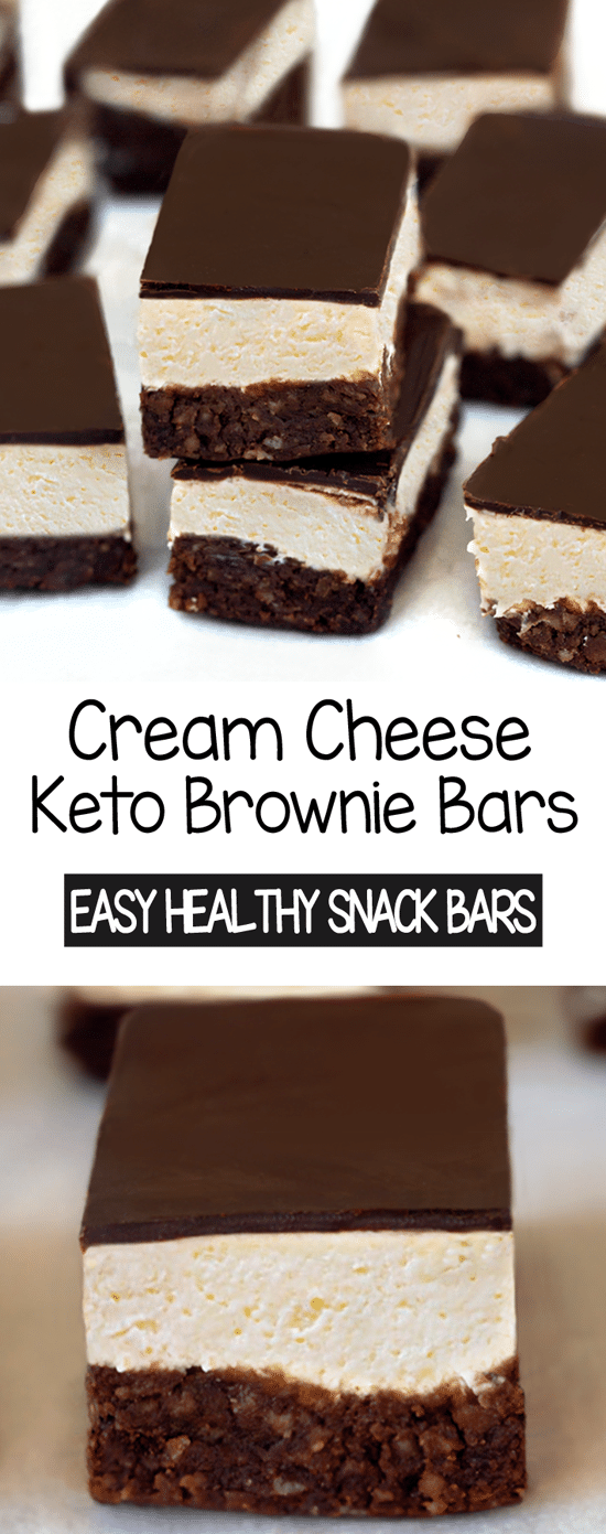 Cream Cheese Keto Chocolate Brownie Bars Recipe