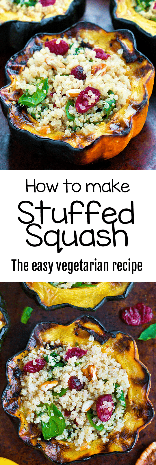 How To Make Roasted Stuffed Squash - Chocolate Covered Katie