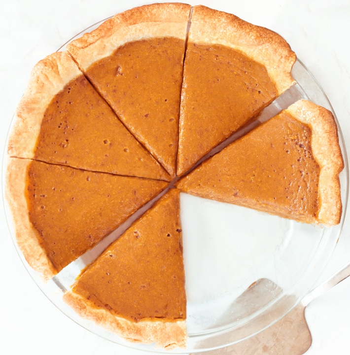 Whole Pumpkin Pie Slices