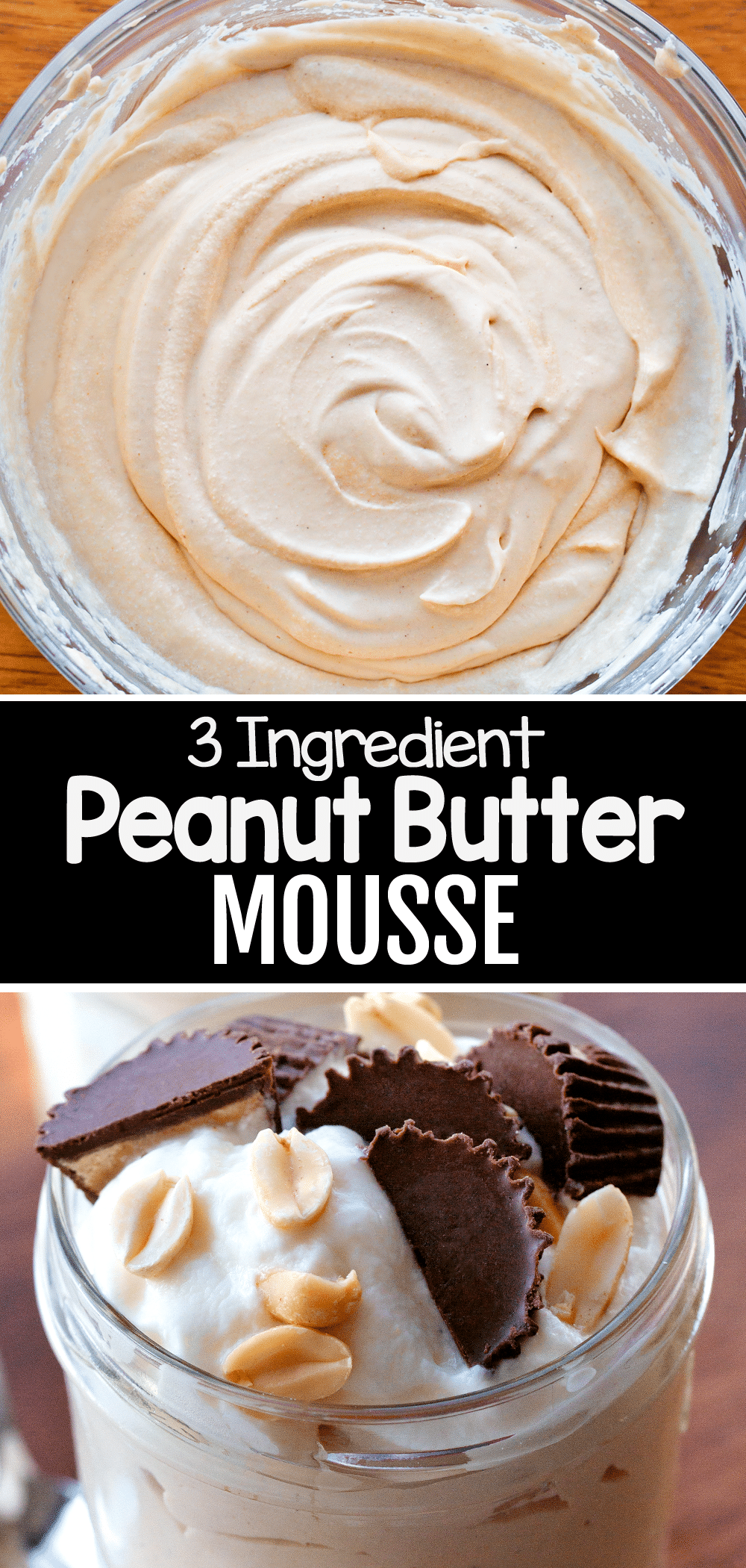 3 Ingredient Peanut Butter Mousse - Chocolate Covered Katie