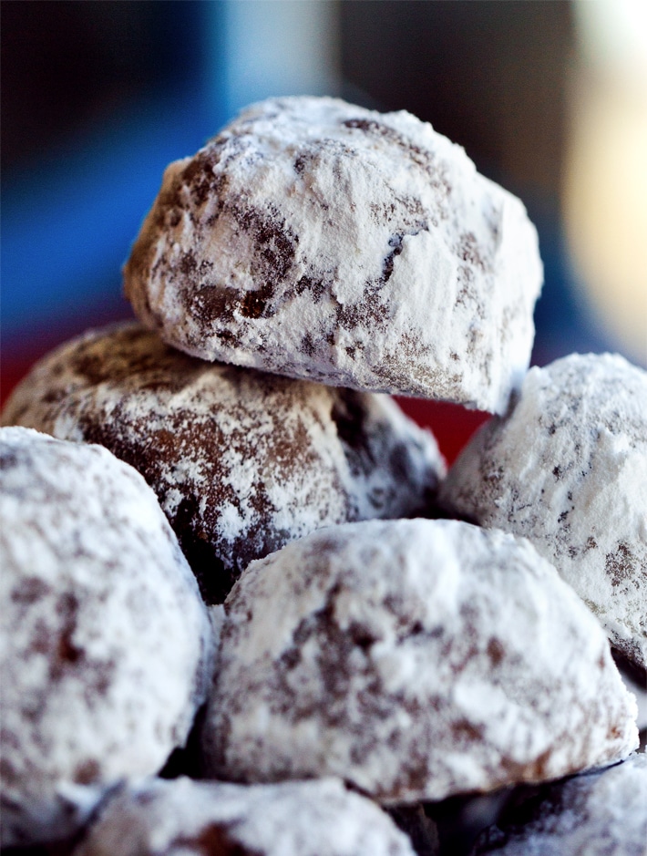 Chocolate Snowball Cookies