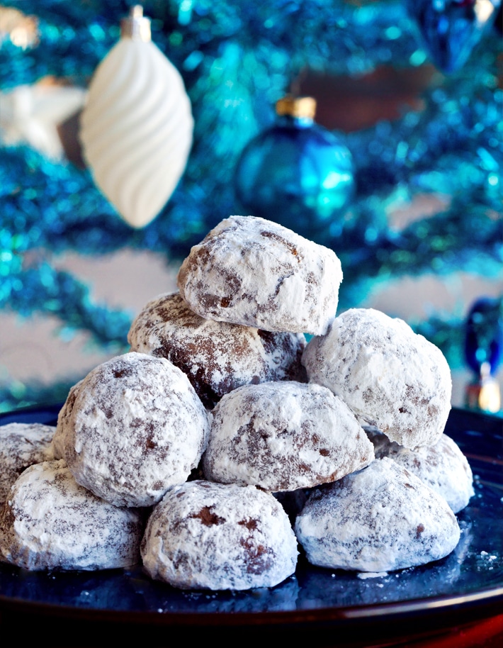 Chocolate Snowball Cookies