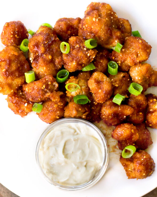 Healthy Barbecue Cauliflower Wings