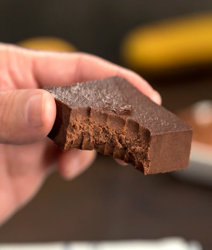 Healthy Chocolate Banana Freezer Fudge