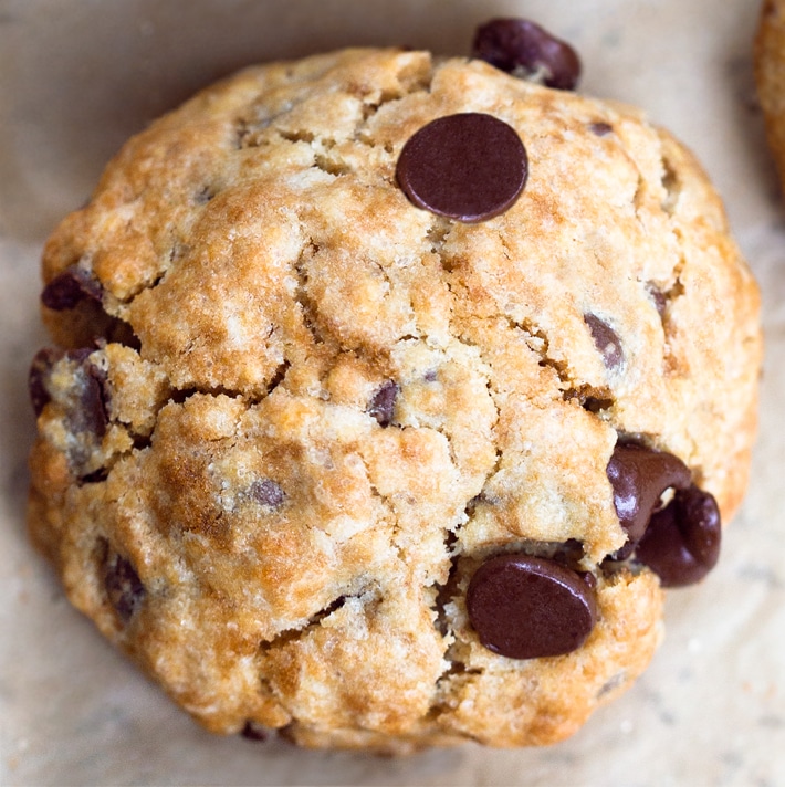 Vegan Levain Chocolate Chip Cookies