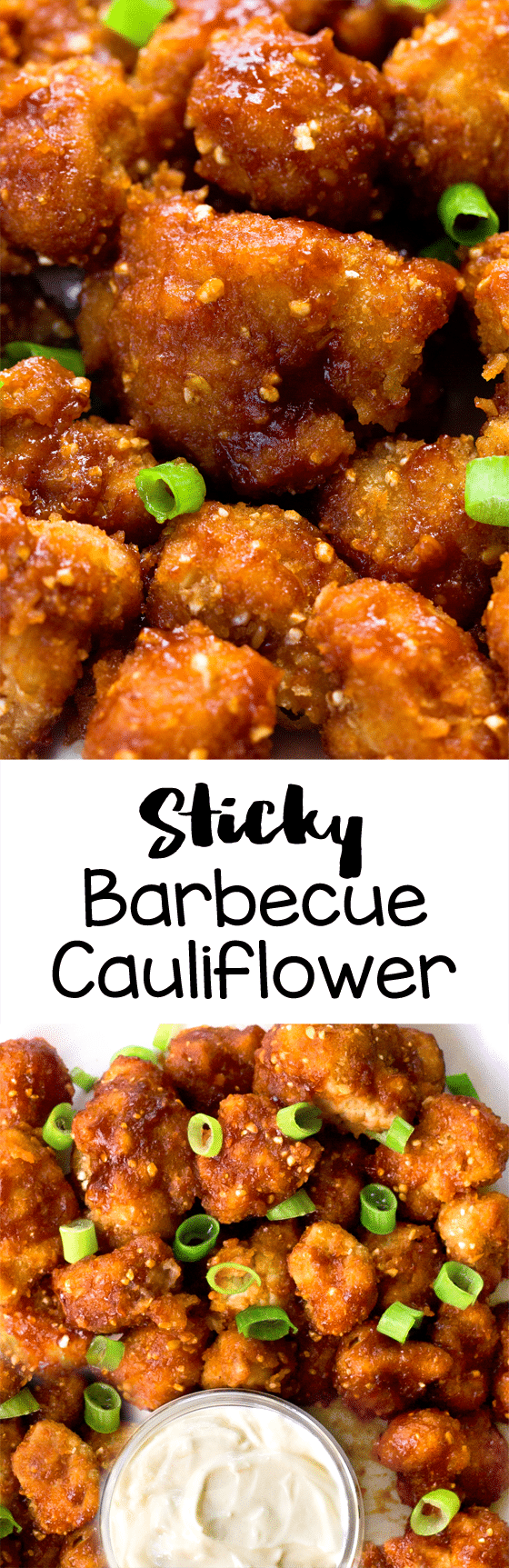 Sticky Barbecue Cauliflower Dinner Recipe