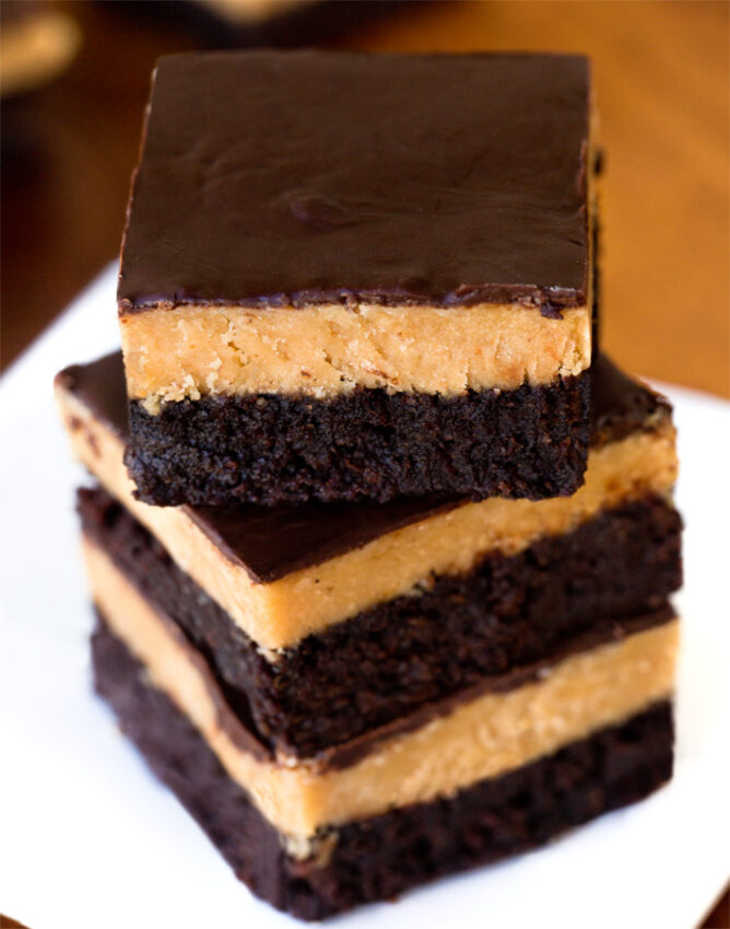 Peanut Butter Brownies - Chocolate Covered Katie