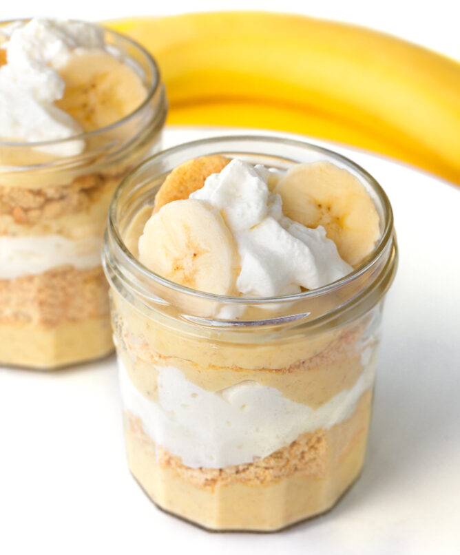 The best creamy vegan banana pudding