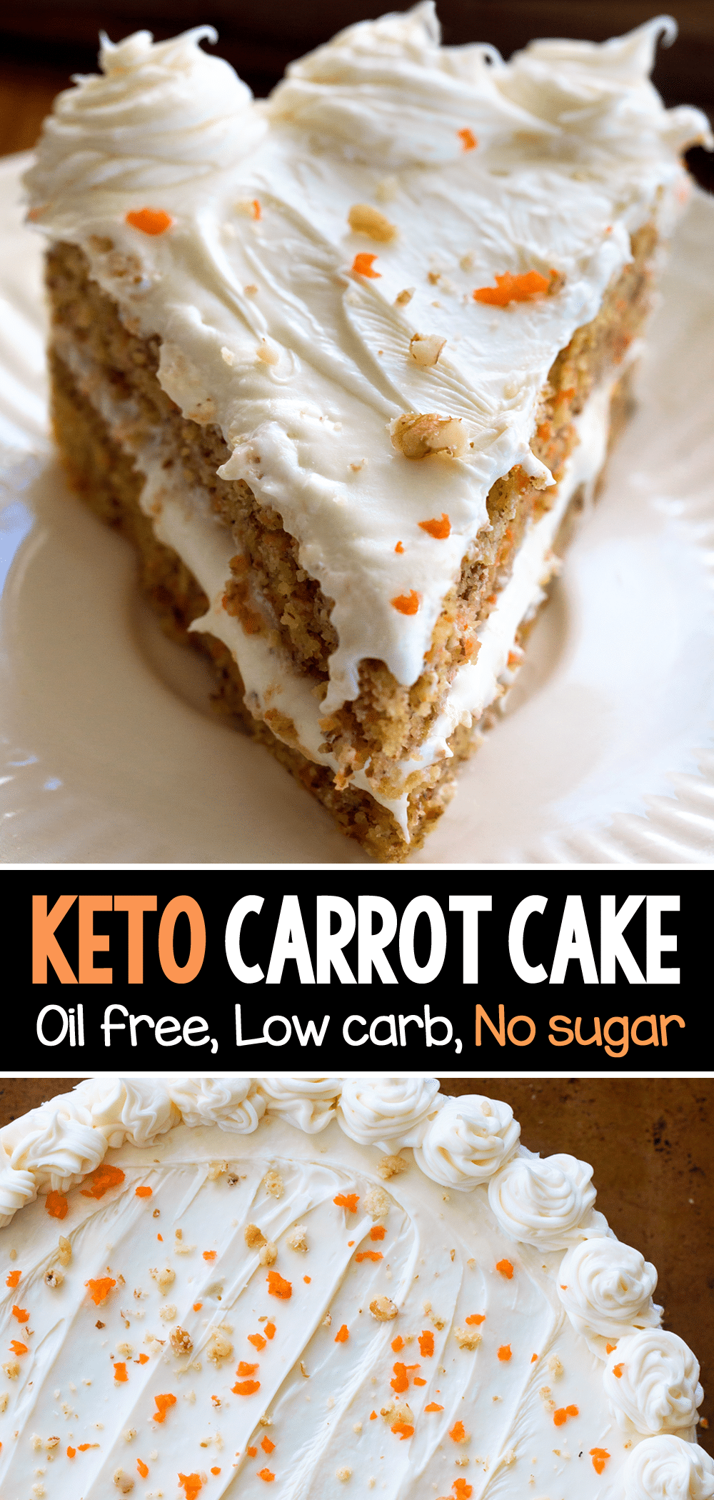 Low Carb Vegan Carrot Cake (gluten-free, nut-free, paleo) – Meat Free Keto  | Vegan Keto Recipes
