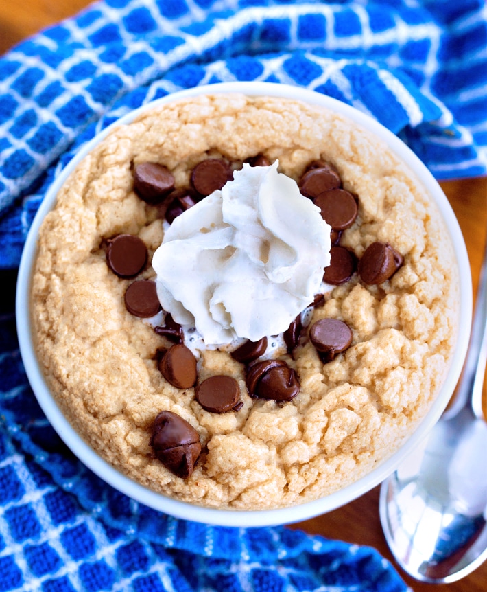 Banana Oatmeal Mug Cake (Blended Baked Oats in Microwave)