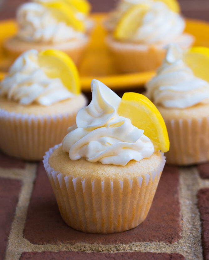 Vegan Lemon Cupcakes - Chocolate Covered Katie