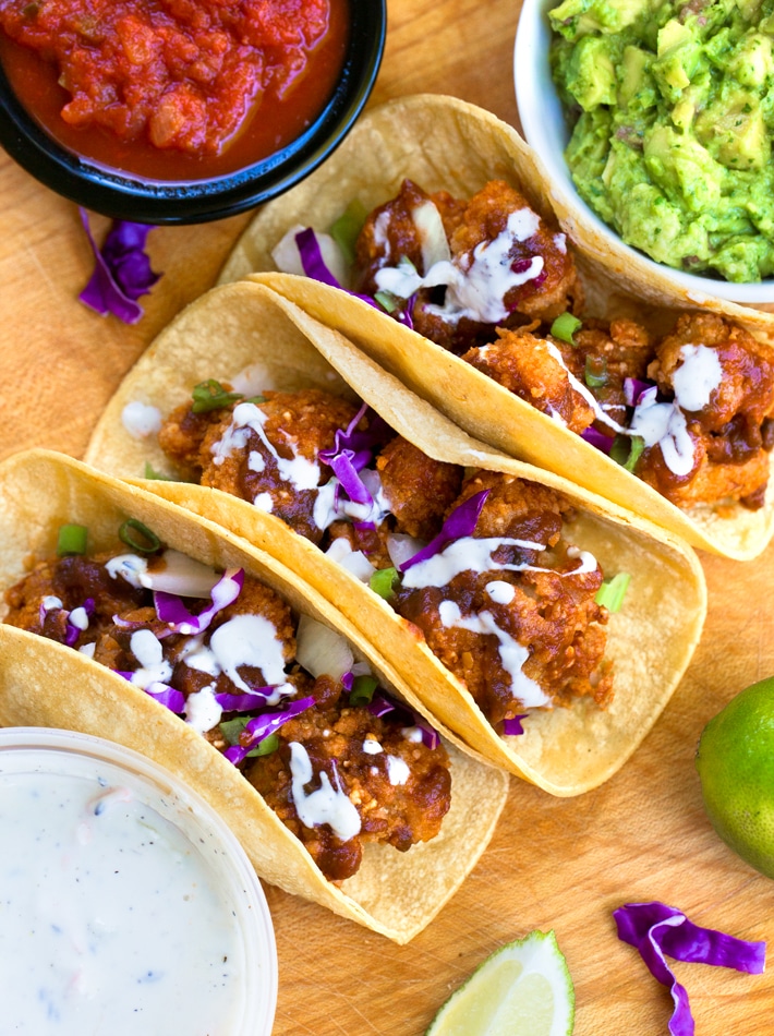 Cauliflower Tacos - Super Healthy Dinner Recipe!