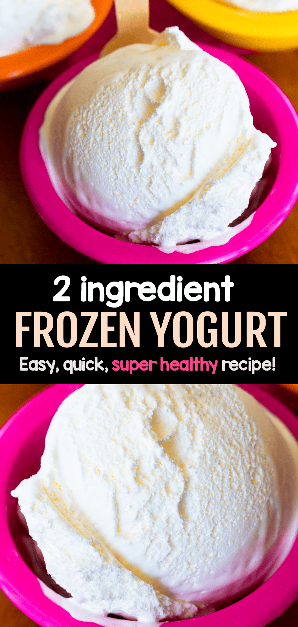 Homemade Frozen Yogurt - Just Two Ingredients!