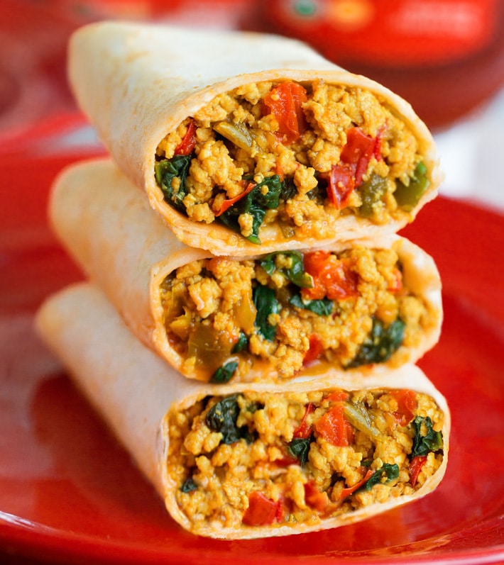 Vegan Breakfast Burritos Super High In Protein 