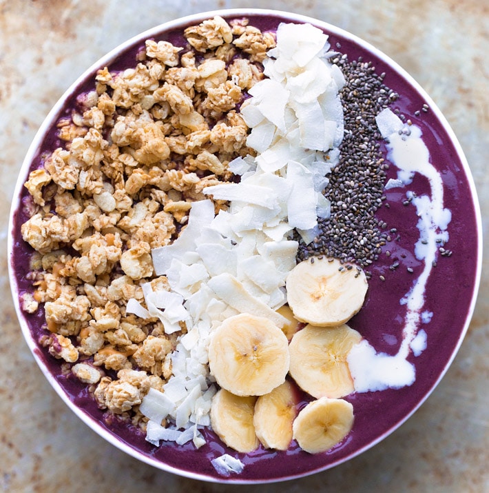 Diy Acai Smoothie Bowl With Banana