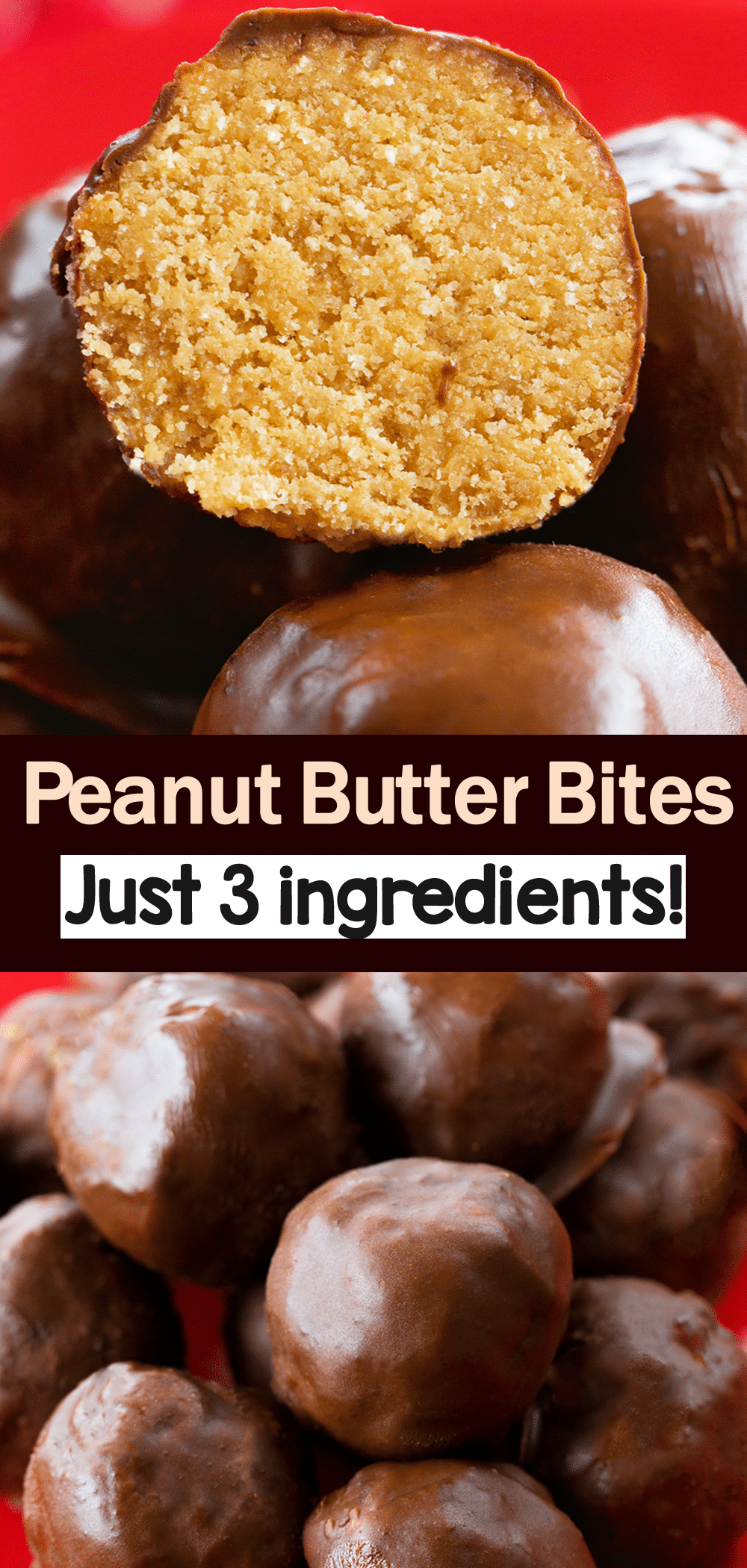 3 Ingredient Peanut Butter Healthy Snack Balls