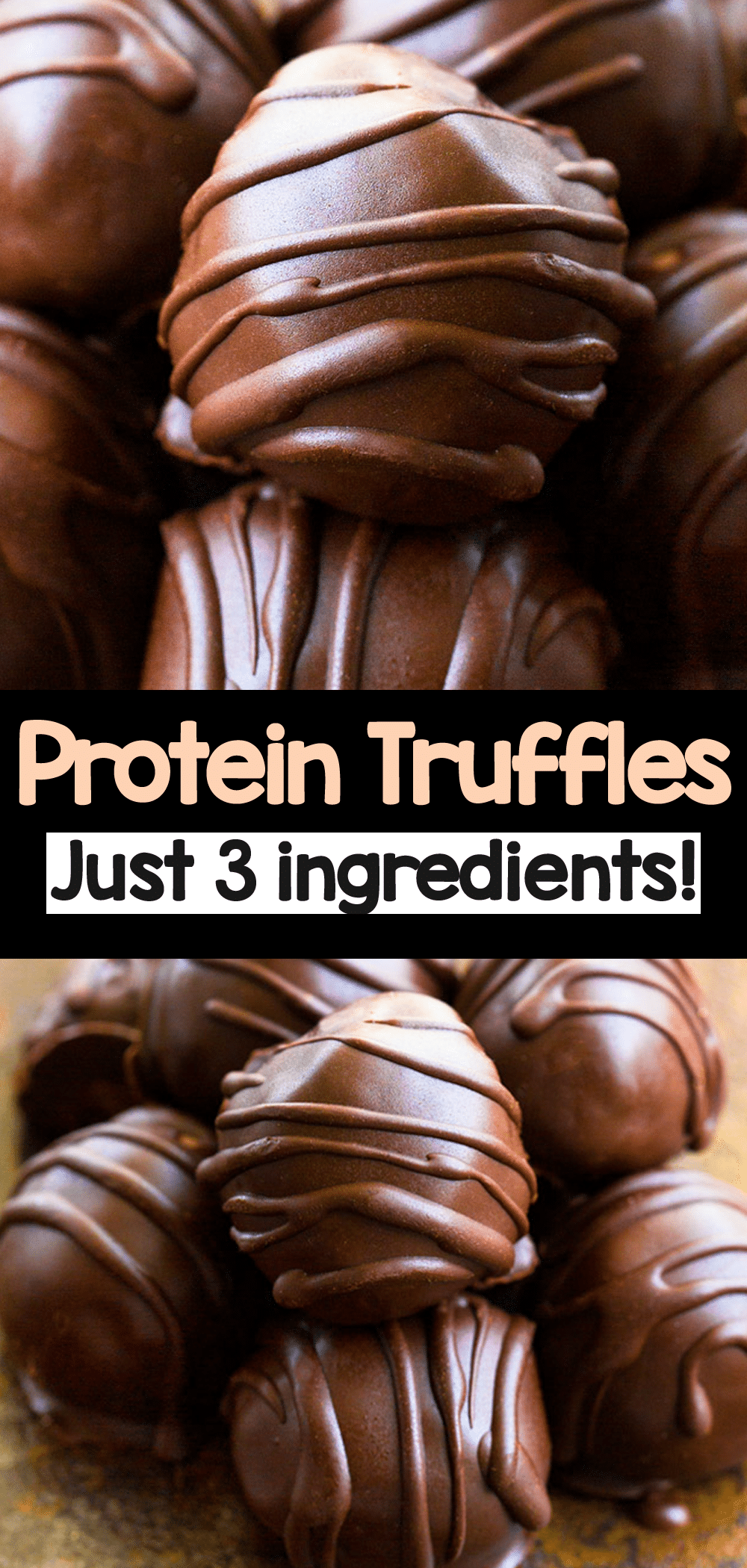 3 Ingredient Chocolate Protein Truffles