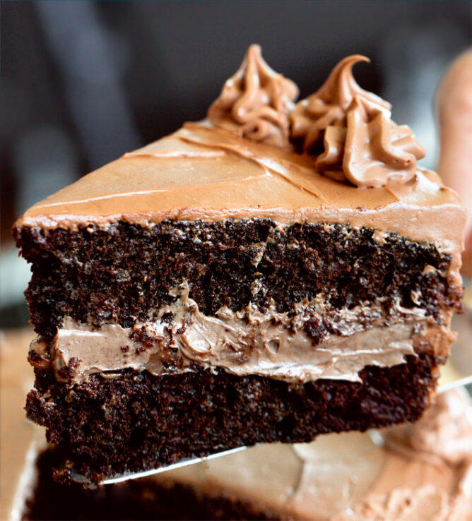Vegan Chocolate Fudge Cake Recipe 668x738 - Vegan Brownies - The Original Best Recipe!