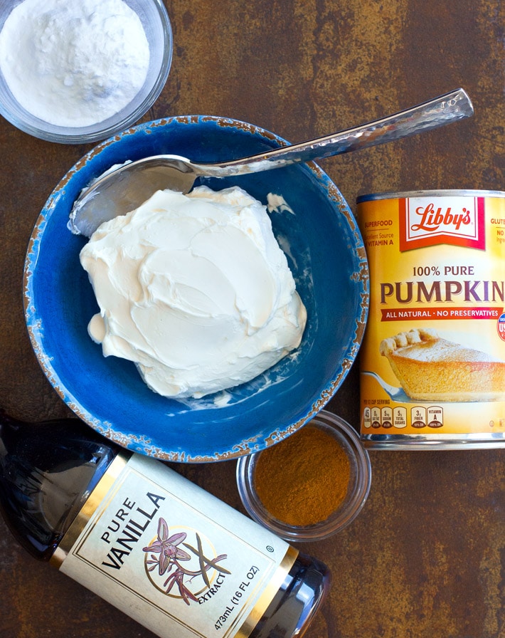 Homemade Pumpkin Dip Ingredients