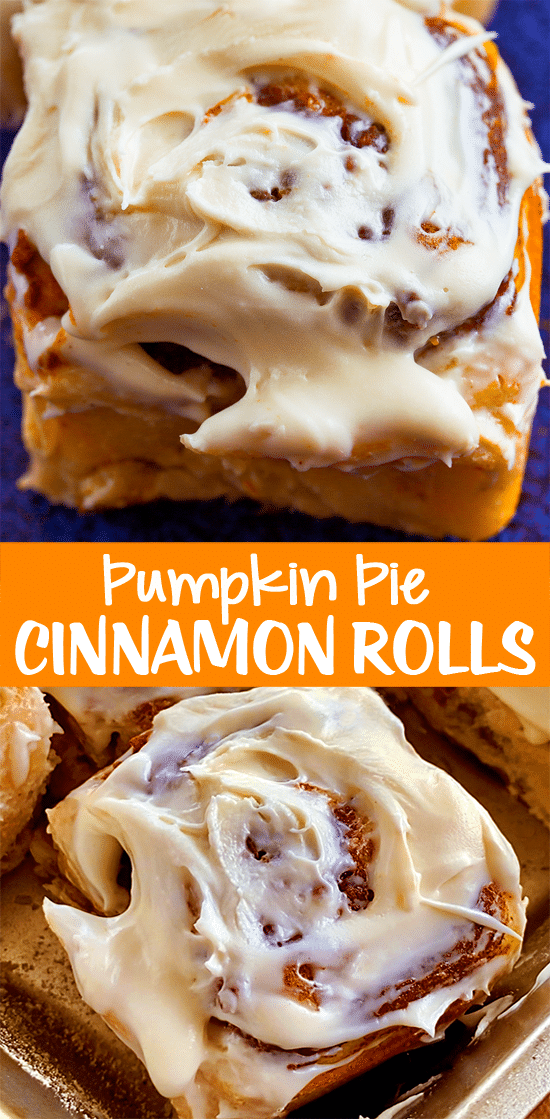 Homemade Pumpkin Pie Cinnamon Rolls