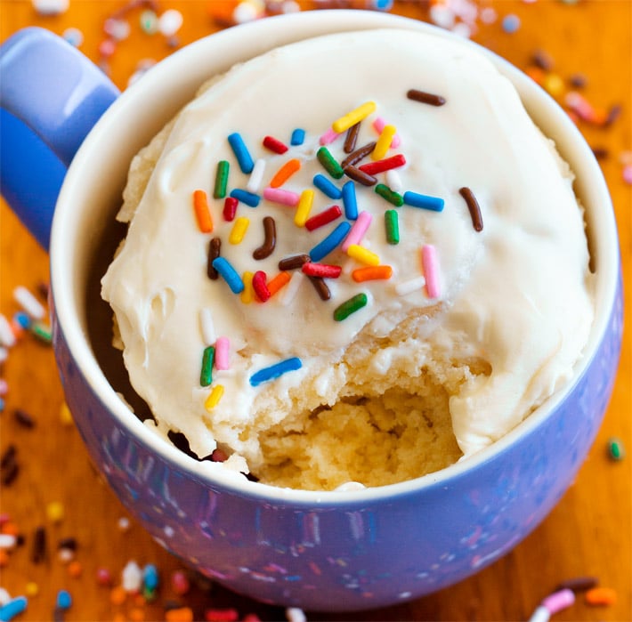 Vanilla Mug Cake - The Dizzy Cook