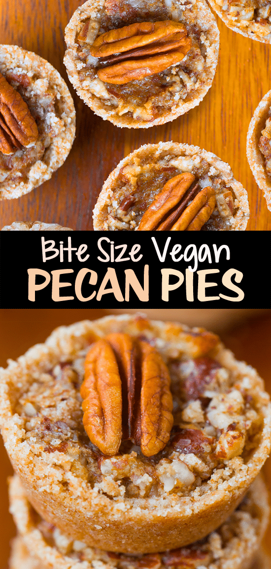 Mini Pecan Pie Recipe (Vegan, Gluten Free)