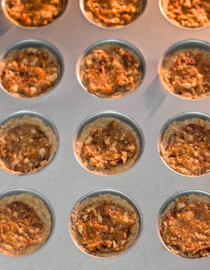 Pecan Tarts In Mini Muffin Tin