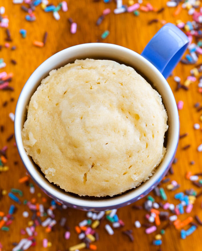 Vanilla Mug Cake The BEST Recipe Microwave Or Oven 