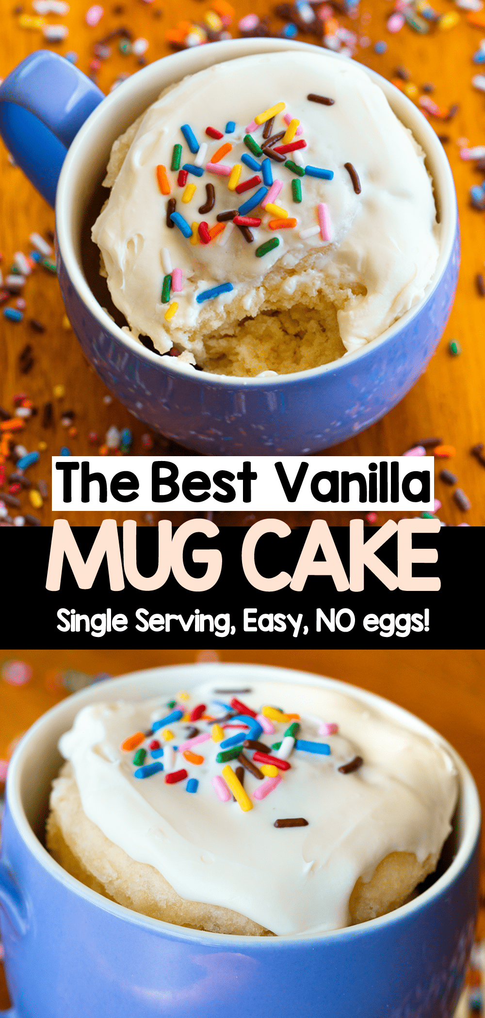 Vanilla Mug Cake EASY 2 minute recipe