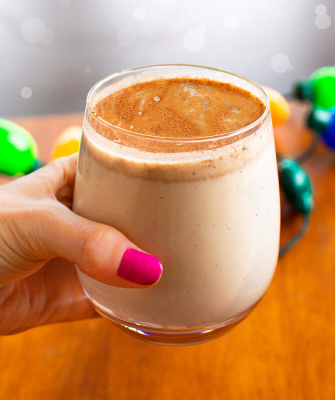 Vegan Eggnog Secretly healthy and high in protein!