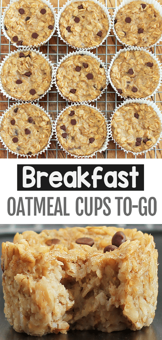 Breakfast Oatmeal Cupcakes To Go