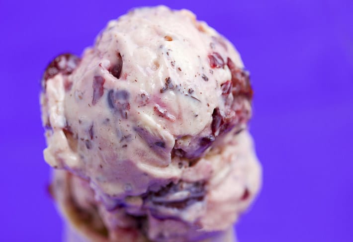 Vegan Ben and Jerry's Cherry Garcia Frozen Yogurt Recipe