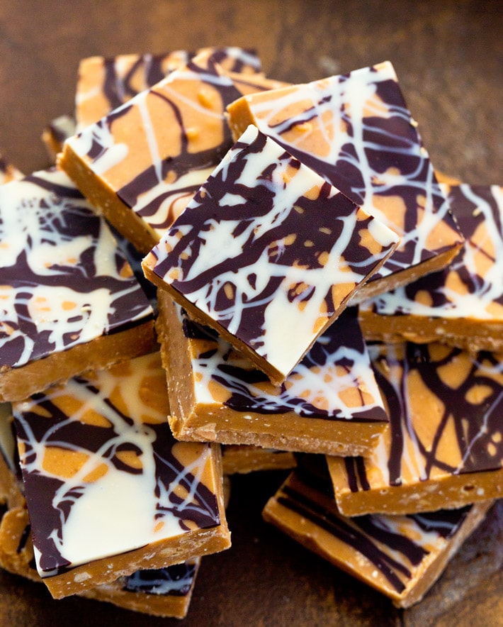 chocolate peanut butter crack bars