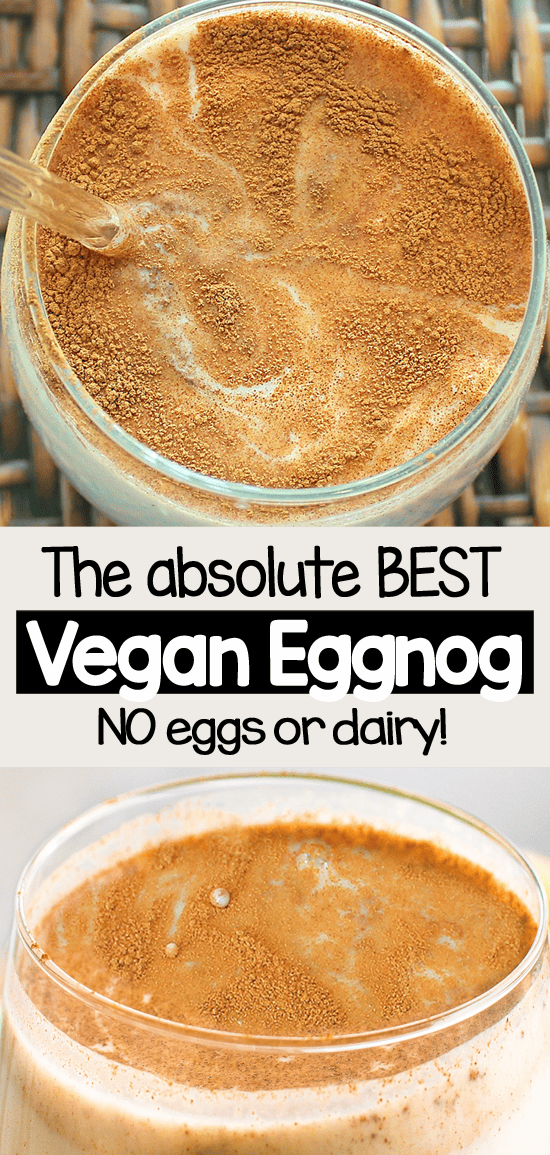 The Best Vegan Eggnog Recipe (Easy, High Protein Holiday Drink)