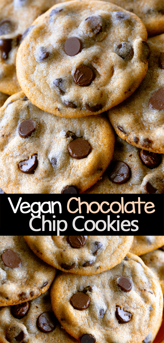 Easy Vegan Double Chocolate Chip Cookies (No Chill Cookie Dough!)